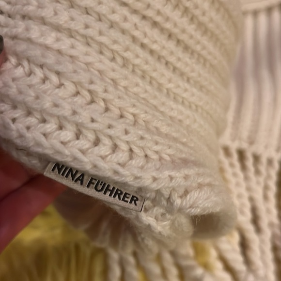 NINA FUHRER for Moon Picnic goose merino wool/ cashmere scarf - Picture 5 of 8